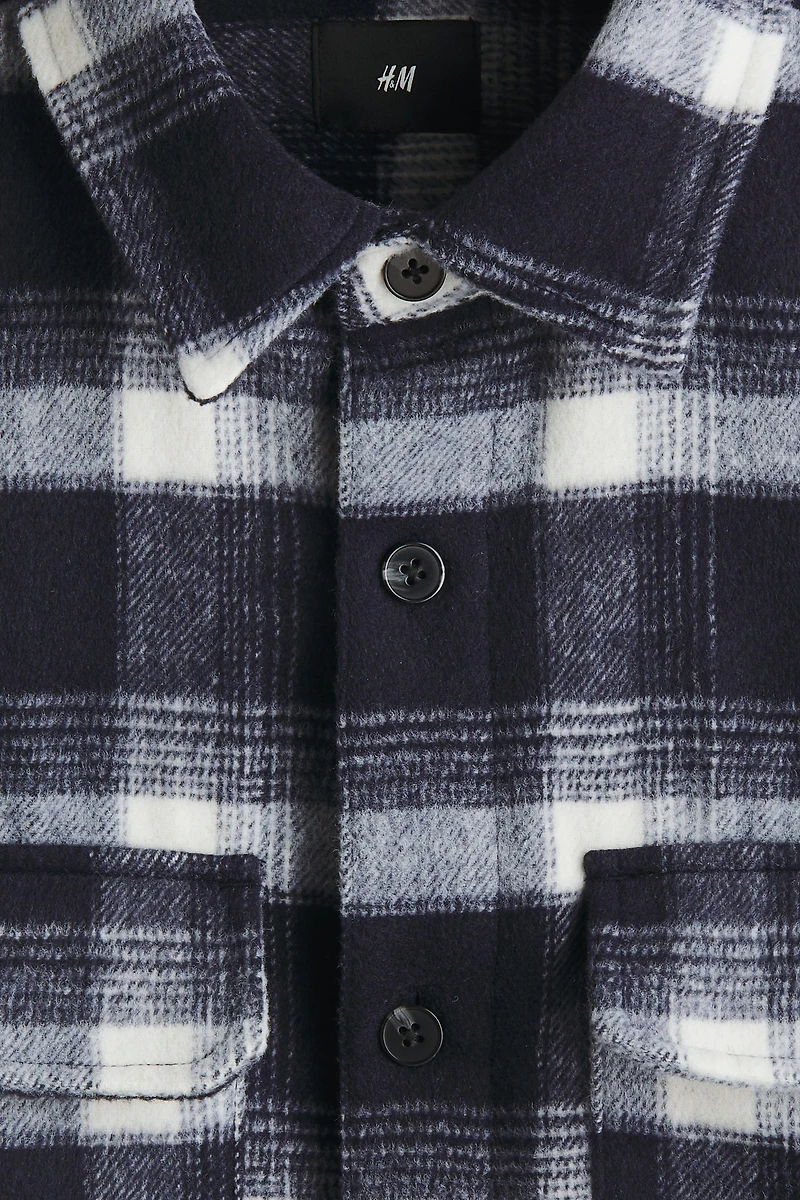 Regular-Fit Flannel Overshirt