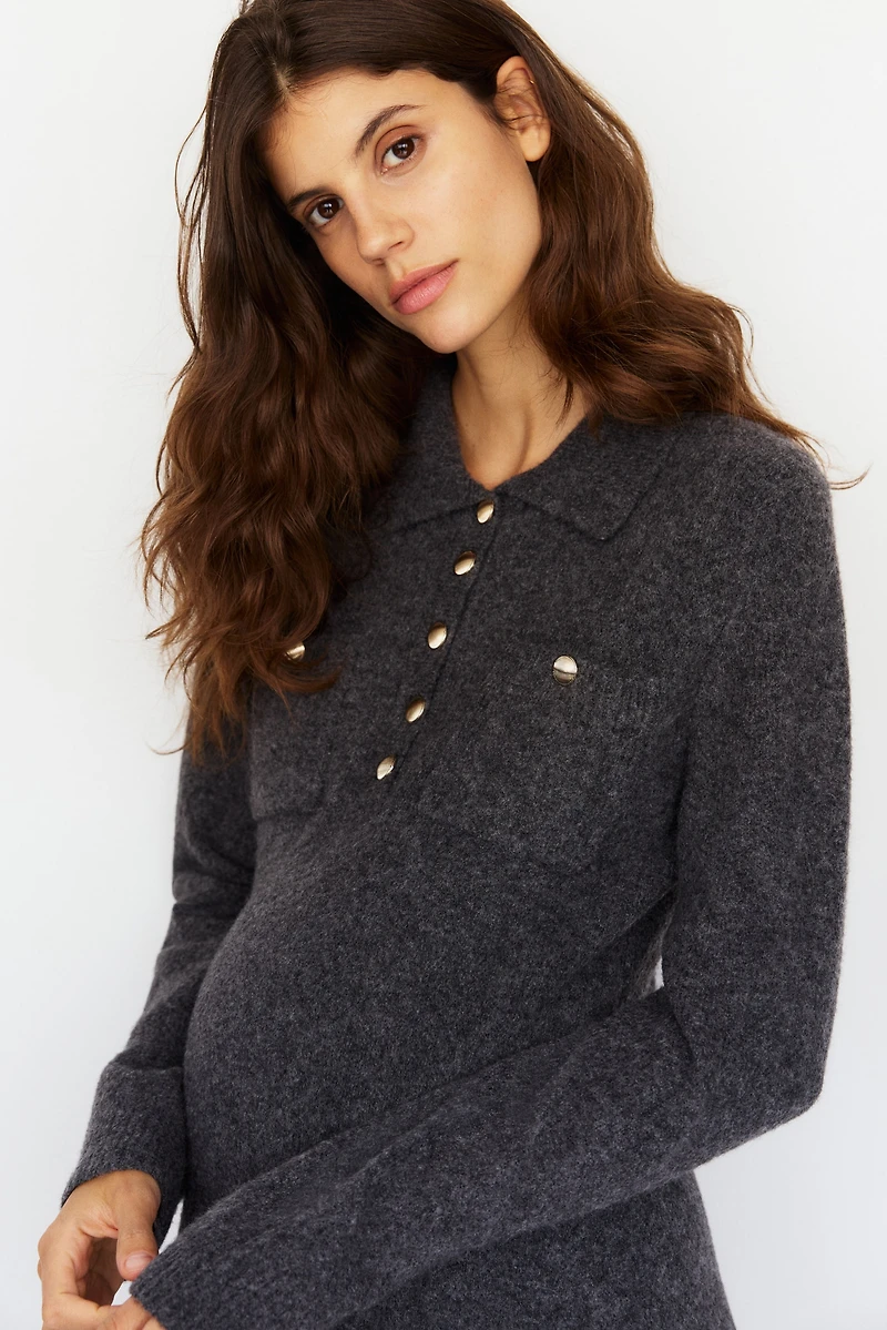 Robe MAMA à manches longues