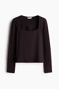 Long-sleeved Jersey Top
