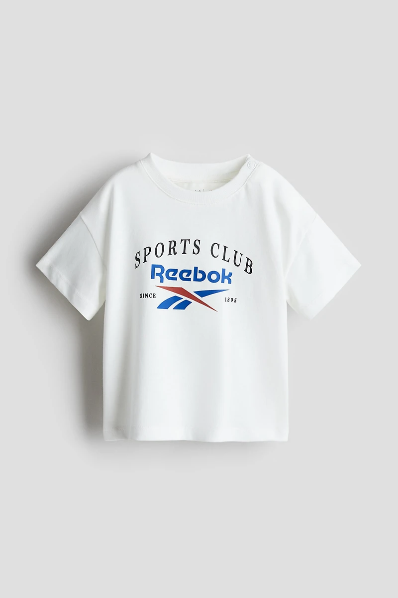 Cotton T-shirt with Printed Motif
