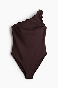 One-Shoulder Padded-Cup Swimsuit