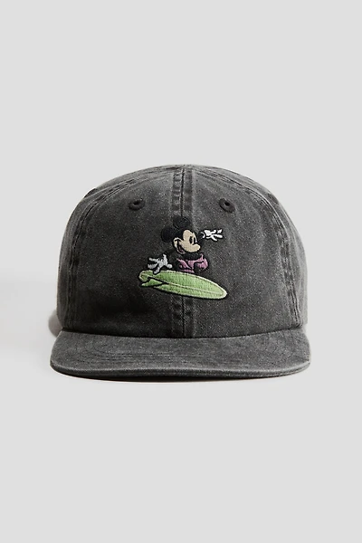 Motif-Detail Cotton Cap