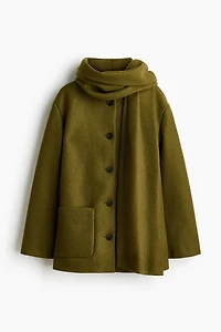 Manteau à écharpe