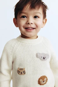 Motif-Detail Sweater