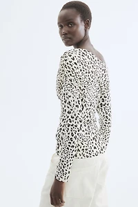 Draped One-Shoulder Top