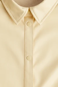 Short-Sleeved Coated Shirt