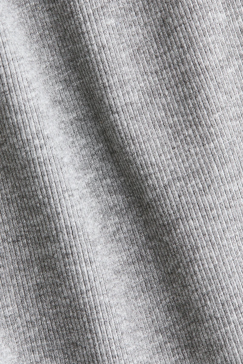 Ribbed Scoop-Neck T-Shirt