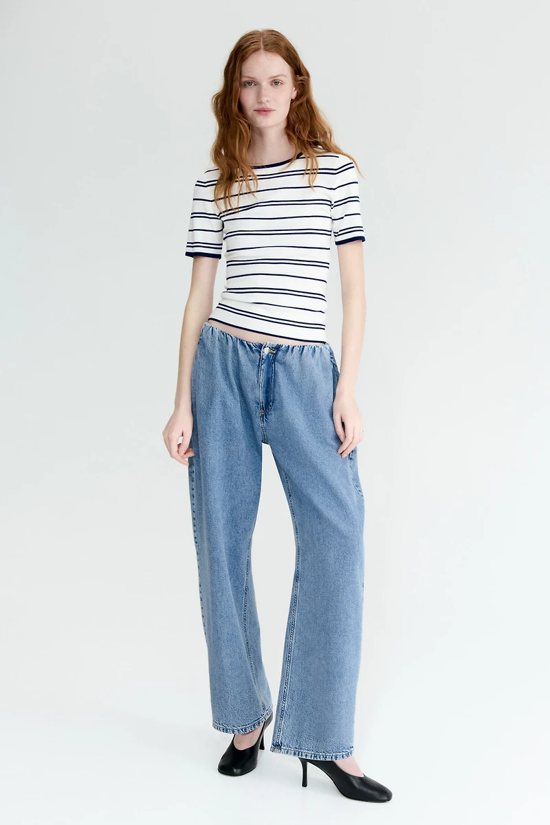 T-shirt en fin tricot