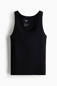 Cooling Slim-Fit Ribbed Tank Top