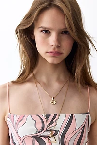 Tie-Detail Slip Dress