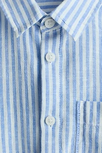 Linen-Blend Shirt