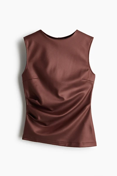 Draped Interlock Top