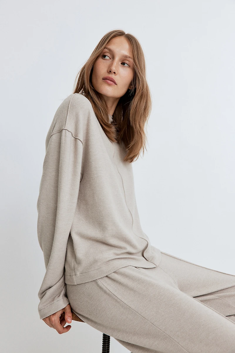 Chandail en tricot fin