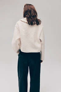 Bouclé Cardigan with Collar