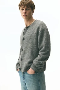 Loose-Fit Fuzzy Cardigan