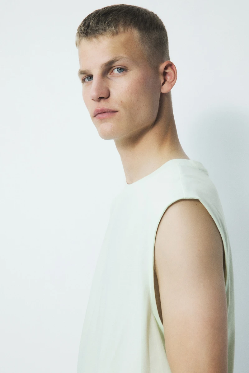 Loose-Fit Printed Tank Top