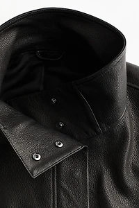 Peplum Leather Jacket