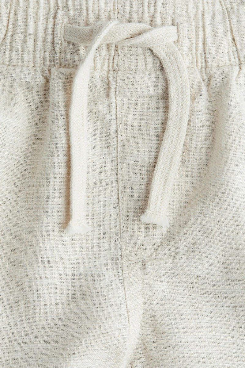 Linen-Blend Shorts