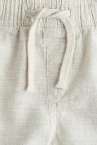 Linen-Blend Shorts