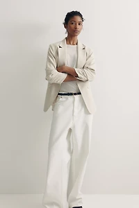 Blazer avec manches froncées