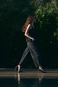 Barrel Regular Cropped Jeans