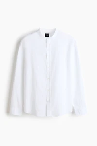 Chemise décontractée en lin mélangé