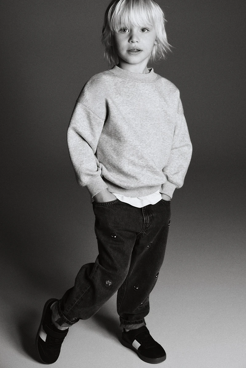 Regular-Fit Printed Jeans