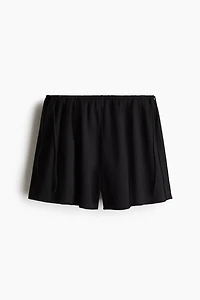 Crinkled Jersey Shorts