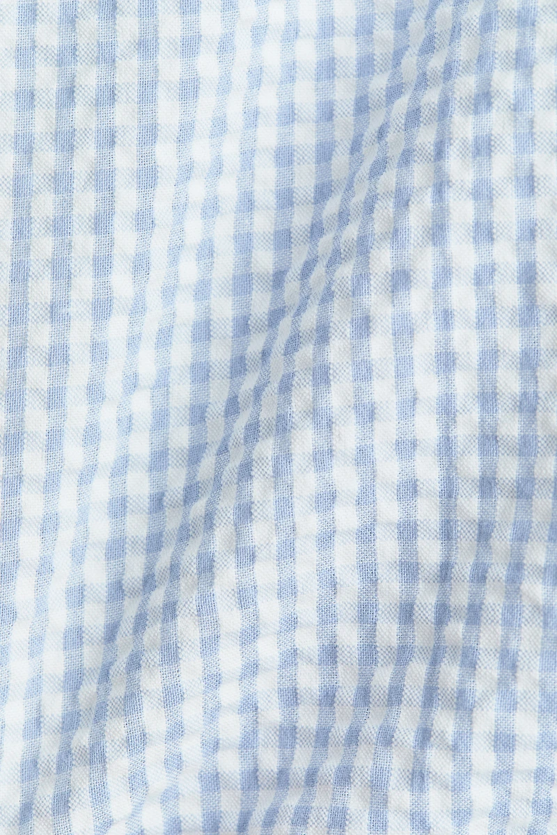 Cotton Seersucker Romper Suit