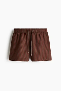 Seersucker swim shorts