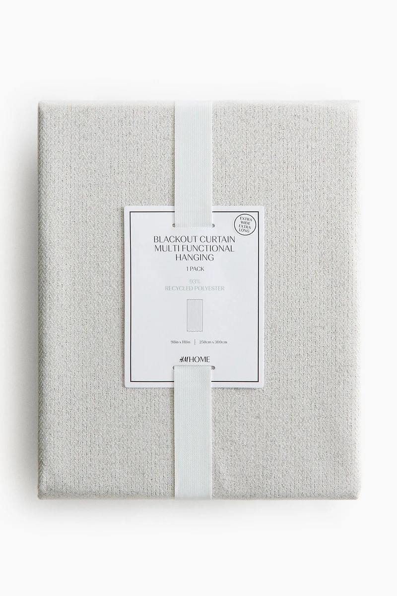 Single-Pack Long and Wide Blackout Curtain Panel