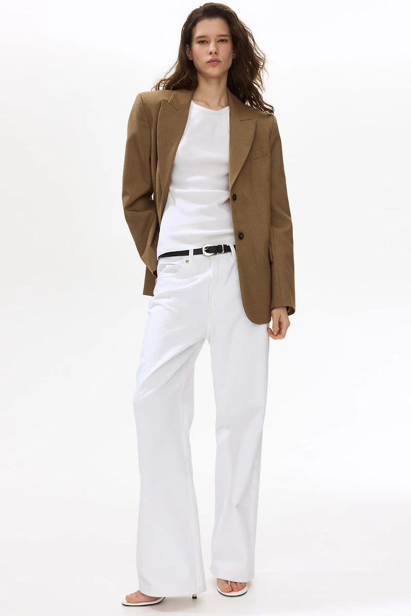 Camisole côtelé en soie mélangée