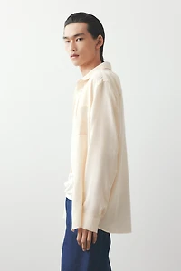 Chemise coupe classique en lyocell mélangé