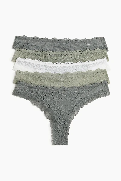 5-pack Lace Brazilian Briefs