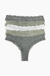 5-pack Lace Brazilian Briefs