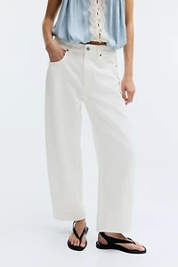 Barrel Regular Waist Ankle Jeans