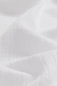 Single-Pack Wide Muslin Curtain Panel