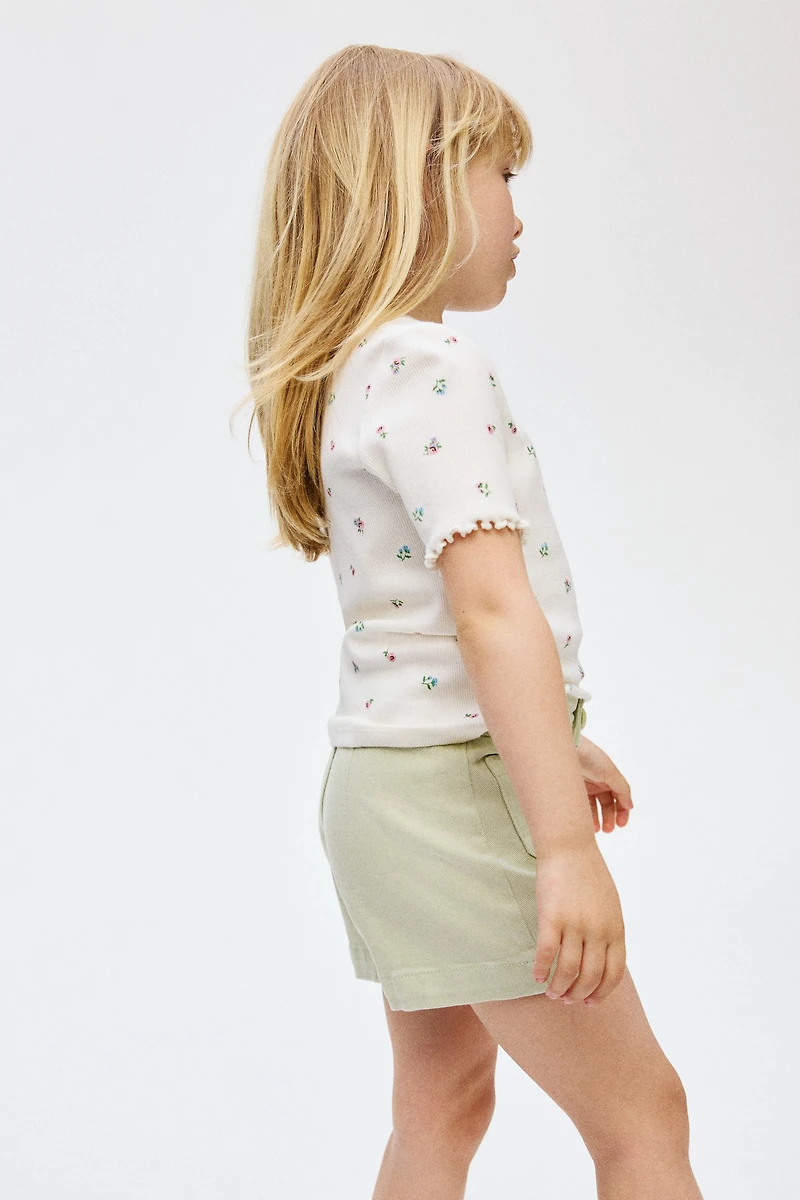 Cotton Twill Shorts