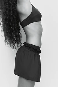 Crinkled Pull-On Shorts