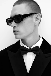 Regular-Fit Double-Breasted Velvet Jacket