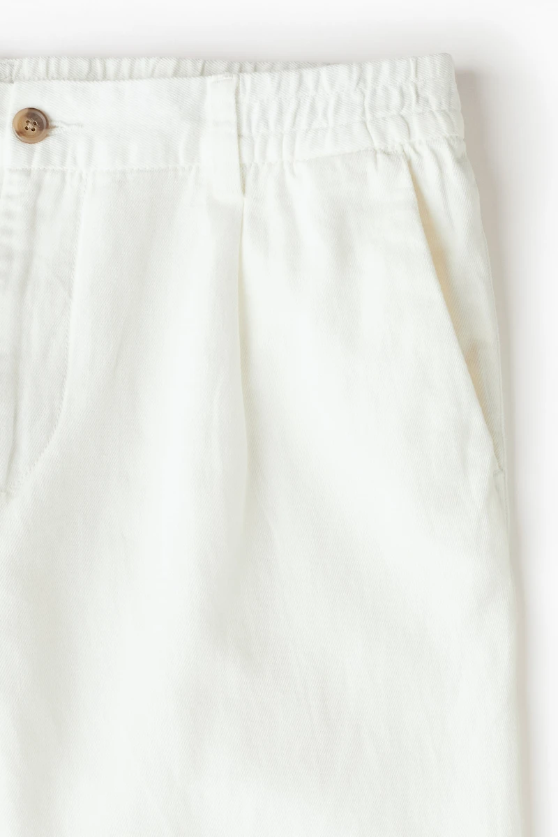 Regular Fit Linen-blend Pants
