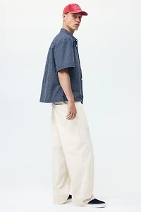 Pantalon ample en toile de coton