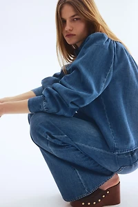 Veste à manches bouffantes en sergé