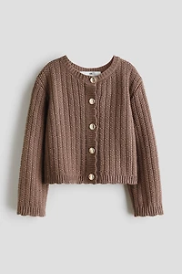 Textured-Knit Cardigan