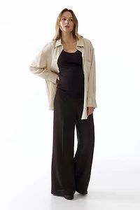 MAMA Wide-Leg Dress Pants