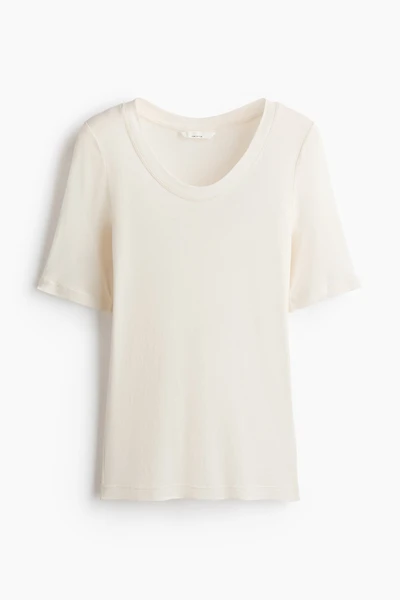 Scoop-Neck Pima Cotton T-Shirt