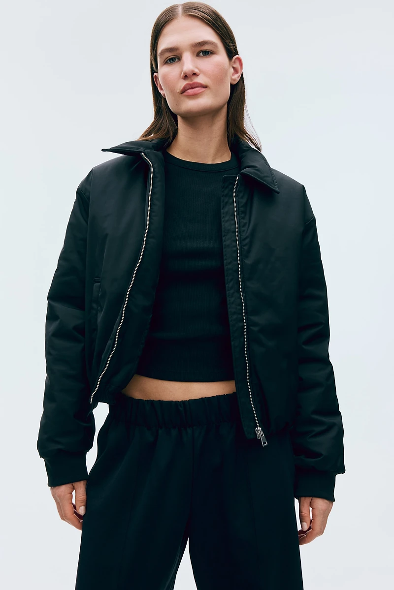 Barrel-Leg Ponte Pants