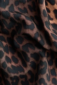 Printed Flared-Skirt Dress