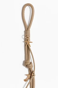 Embellished cord belt