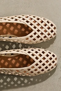 Ballerines à effet tressé